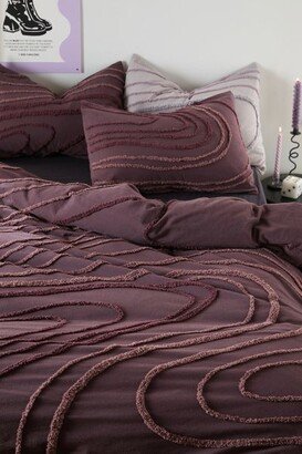 UO Home Swirl Tufted Duvet Set