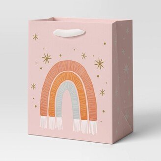 Petite Rainbow Christmas Gift Bag Blush - Wondershop™