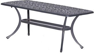 Havenside Home Saybrook Cast Rectangle Coffee Table