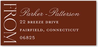 Address Labels: Big Request Address Label, Red, Address Label, Matte