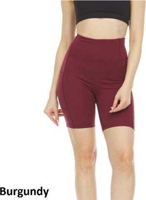 Infinite Basics Women's High Waist Tummy Contro Yoga Bike Shorts - Great For Working Out Or For Everyday Use