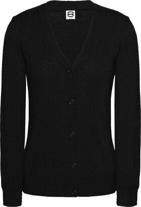 Merino Wool Essential Cardigan Cardigan Black