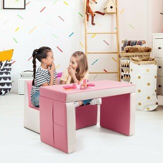 Multi-functional Kids Sofa Table Chair Set