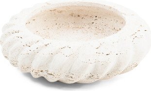 10in Travertine Stone Bowl