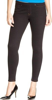 Women's Solid Color Original Jeanz Denim Legging (Black) Women's Casual Pants