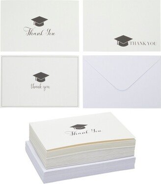 Sustainable Greetings 36 Pack 2022 Graduation Thank You Greeting Cards with White Envelopes Bulk Set, 4 x 6 in