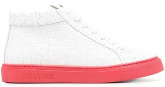 Tosh crocodile high-top sneakers