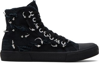 Black Paris High Top Sneakers