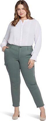 Plus Size Sheri Slim Cargo in Sage Leaf (Sage Leaf) Women's Jeans