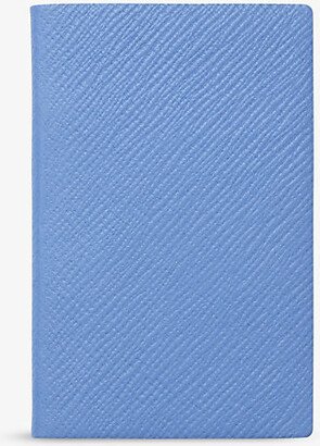 Nile Blue Wafer Cross-grain Leather Notebook 10.5cm x 7cm