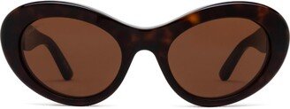 Balenciaga Eyewear Bb0294s Havana Sunglasses