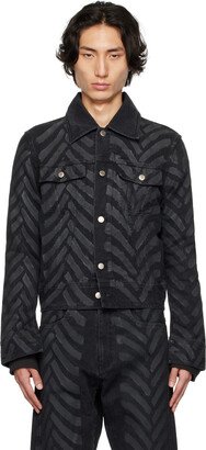 Black Tire Waxed Denim Jacket