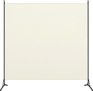 1-Panel Room Divider Cream White 68.9