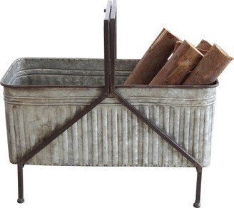 Storied Home Metal Bucket/Planter on Stand