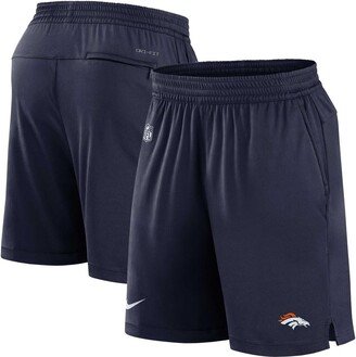 Men's Navy Denver Broncos Sideline Performance Shorts