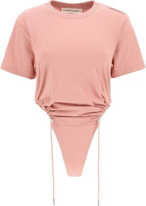 Ruched T-shirt Bodysuit