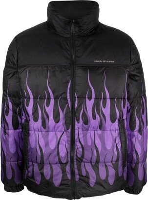 Triple Flame puffer jacket