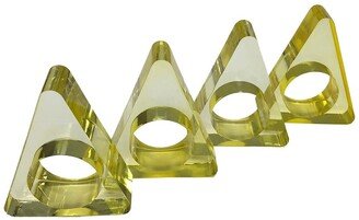 R16 HOME Yellow Triangle Napkin Ring