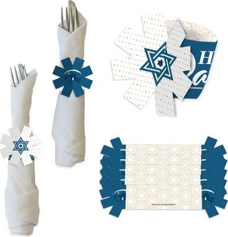 Big Dot of Happiness Happy Passover - Pesach Jewish Holiday Party Paper Napkin Holder - Napkin Rings - Set of 24