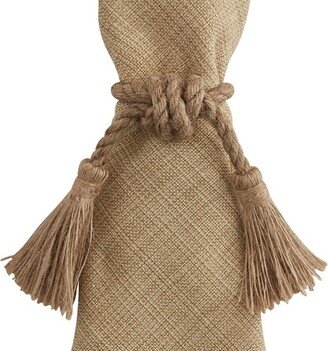 Park Designs Jute Tassels Napkin Ring Set of 4