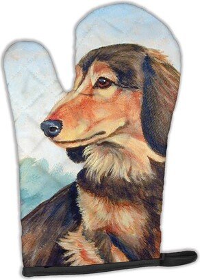 Long Hair Chocolate and Cream Dachshund Oven Mitt