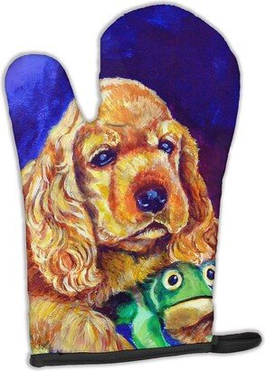 Cocker Spaniel with Frog Oven Mitt