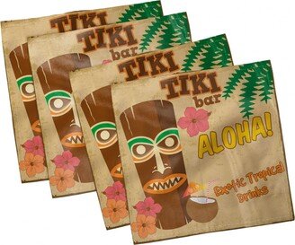 Tiki Bar Set of 4 Napkins, 18