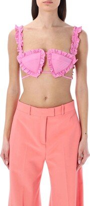 Glory Ruffled Cropped Top