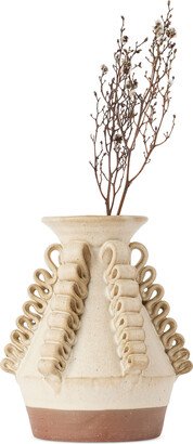 Perla Valtierra Beige Lola A Chico Vase