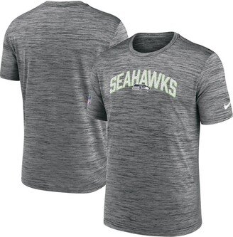 Men's Gray Seattle Seahawks Velocity Athletic Stack Performance T-shirt