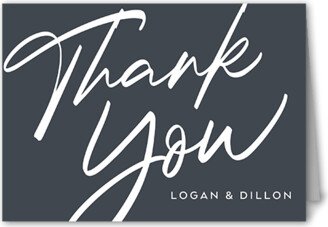 Wedding Thank You Cards: Still The One Thank You Card, Gray, 3X5, Matte, Folded Smooth Cardstock