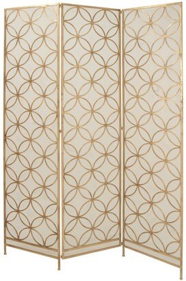 Brass Metal Modern Room Divider Screen