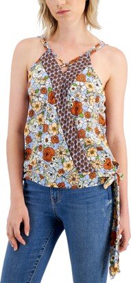 Crave Frame Juniors' Surplice-Neck Sleeveless Tank Top