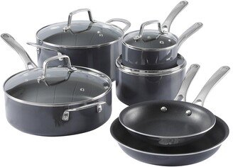 Lockton 10Pc Aluminum Nonstick Enamel Cookware Set-AA