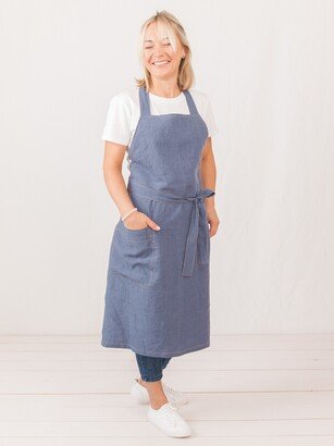 AmourLinen Linen bib apron