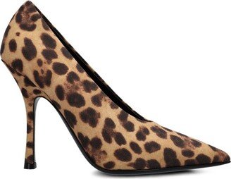 Leopard Print Pointed Toe Pumps