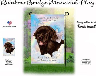 Newfoundland Brown - Pet Memorial Garden Flag With Personalization Options