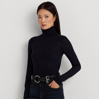 Ralph Lauren Silk-Blend Turtleneck