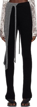 Black & Gray Two-Tone Lounge Pants