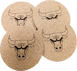 Bulls Cork Coaster Set