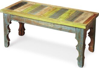 Rao Painted Wood Bench