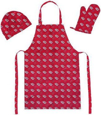 MLB St Louis Cardinals Apron, Mitt, Hat Grill Tool Set - 3pc