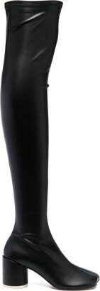 Anatomic 80mm faux-leather thigh-boots