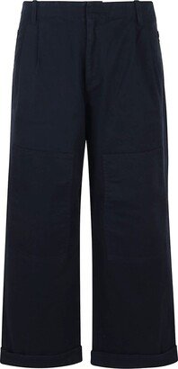 Wide-Leg Cropped Trousers-AP