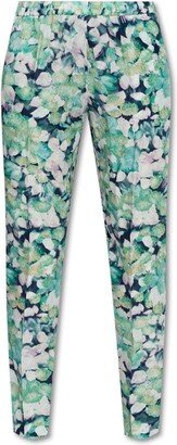 Floral Printed Tapered Trousers