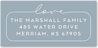 Address Labels: Script Border Address Label, White, Address Label, Matte