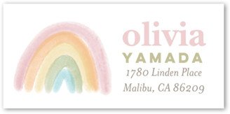 Address Labels: Painted Rainbow Address Label, Pink, Address Label, Matte