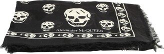 Skull Print Scarf-AB