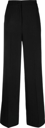 Overlapping-Panel Palazzo Pants