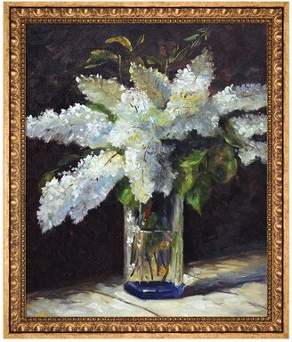 By Overstockart Lilacs in a Vase with Versailles Frame, 23.5 x 27.5